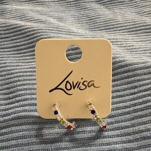 Lovisa Silver Multicolor Hoop Earrings